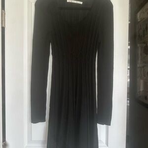 Max Studio Elegant Black Knit Long Sleeve Dress